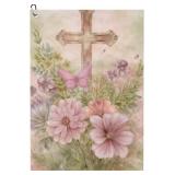 Retro Carved Cross & Flowers Multi-Functional Towe