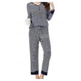 Size 2XL Reliwel Womens Cotton Pajama Sets Long Sl