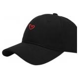 Heart Baseball Cap Adjustable Fashion Hats for Men