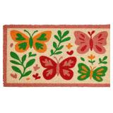 MAINEVENT Butterfly Welcome Mat 30x17 Inch, Spring