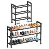 Mavivegue 19"- 43" Adjustable Shoe Rack, 3 Adjusta