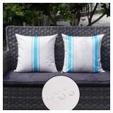 ONWAY Outdoor Pillow Covers Waterproof 18x18 Set o