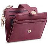 POIUGOYA Slim Wallet for Women RFID Card Holder Ke