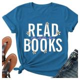 Size Small Reading Teacher Shirt Women-Cute Read M