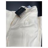 Size 6 Massimo Dutti off-white/cream pleated trous