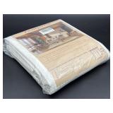 New 72x72 white waffle high quality shower curtain