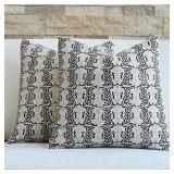 FIOUOVO Floral Throw Pillow Covers 20x20 Set of 2