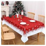 CAROMIO Christmas Tablecloth 60 x 84 for Rectangle