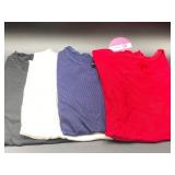 Size 11/12 Oakgarden 4 Pack Girls Ribbed T Shirts
