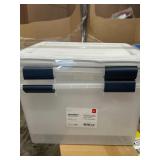 Lot of 2, Iris Weatherpro Tote Clear, 46.6 Quart