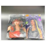 2 wigs for Halloween   1 is a witches wig and the
