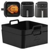 Premium 8.3inch Square Air Fryer Silicone Liners f