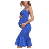 Size XL Summer Tank Maternity Dress Sleeveless Str