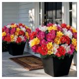 8 Bundles 14"Artificial Silk Camellia Flower Bouqu