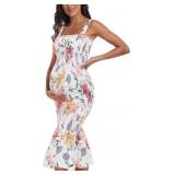 Size XL Summer Tank Maternity Dress Sleeveless Str