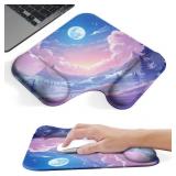Ergonomic Mouse Pad with Gel Wrist Rest (1"& 1.2"
