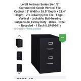 New Lorell Fortress Series 26-1/2" Commercial-Grad