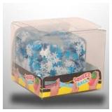 LOT OF 2 Squeeze ball blue with snowflakes