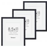 Fun Memories Solid Oak Wood Frame 8.5x11 With Real