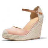 SIZE 11 FISACE Womens Summer Espadrille Heel Platf