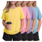SIZE 11/12~~ 4 Pack Girls Short Sleeve T Shirts Ki