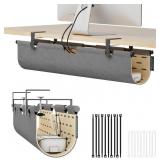 Under Desk Cable Management Tray No Drill, 30" Fel