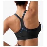 Size C-DDD Cups Strappy Sports Bra for Women Full