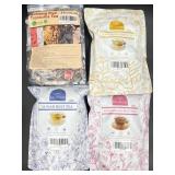 LOT OF 4 Dee cem teas Lunar rest, ruby radiance be