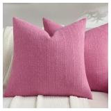 FUTEI Pack of 2 Chenille Throw Pillow Covers 26x26