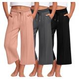 3 Pack Girls Uniform Capri Pants