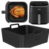 Lot of 2, Premium 8.3inch Square Air Fryer Silicon
