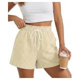 Size 2XL BTFBM Striped Summer Shorts for Women 202
