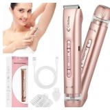 2 in 1 Women Electric Shaver Dual Head Bikini Trim