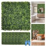 10"x10" 8 Pieces Artificial Greenery Boxwood Priva