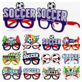 Konohan 12 Pcs Soccer Party Favors Glasses Footbal