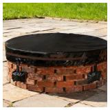 Outdoor Round Fire Pit Cover 74.8x9.5" Waterproof