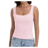 Lot of 2 Size Small Womens Sexy Square Neck Crop T
