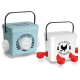 Tgeyd Chicken Feeder and Chicken Waterer Set - Han