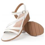 Size 7.5 Wedge Sandals for Women Dressy Comfortabl