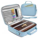 SUNEE Bible Cover for Women, Large Bible Bag w/Sho