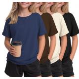 SIZE 9/10~~ Oakgarden 4 Pack Girls Short Sleeve T