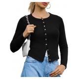 Size Large Womens Cardigan Sweaters Button Up Ligh