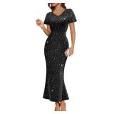 Size Small DRESSTELLS Womens Cocktail Sequin Weddi