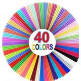 40 Colors 3D Pen Filament Refills 1.75mm PLA Threa