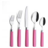 ANNOVA Silverware Set Stainless Steel Colorful Tab