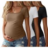 Size Medium 3 Pack Womens Maternity Short Sleeve S