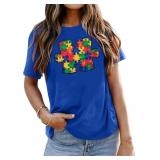 Lot of 2, Size Medium Autism Awareness Shirt Women