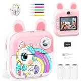 Kids Camera Instant Print Girls Boys, 2,4" HD 1080