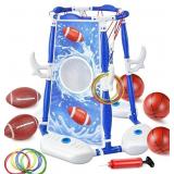 Pool Basketball Hoop, 3-in-1 Floating Basketball H