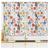 Lot of 2 Sets, Light Filtering Short Curtains for